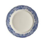 Thumbnail image #1 for Steelite International HL Ivory HL54163924 Round China Plate, 6-1/4", Carolyn Willow Rim Blue, Scalloped Edge Case of 3 Dozen