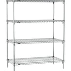 Thumbnail image #1 for Metro Super Erecta SA-3648C-63-S4 Super Adjustable Wire Stationary Starter Shelving Unit, 48"W x 36"D x 63"H, 800 lb. capacity per shelf, 2000 lb.