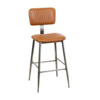 Thumbnail image #2 for G & A Commercial Seating Brenton 675 Armless Commercial Bar Stool with Upholstered Vinyl Seat and Back, Metal Frame