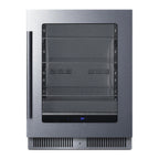 Thumbnail image #1 for Summit Commercial Summit Appliance SDHG2443 Undercounter Beverage Center, 3.5 cu. ft., Glass Door, Black, 24 in. W