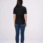 Thumbnail image #2 for Chef Works SHC11W-BLK-XS Women's Black Short-Sleeve Zip Work Shirt, XS