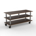 Thumbnail image #1 for Steelite Mogogo, Modular MGCMLB09WSXH Modular Midhole Display Unit, Mango Brushed Stainless Steel, 71" x 29.5" x 35"