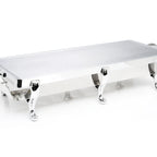 Thumbnail image #1 for Eastern Tabletop Park Avenue 3258A Countertop Rectangular Aluminum Griddle Stand with Gravy Drip Catch Lane, 37-1/2"L x 15-1/2"W