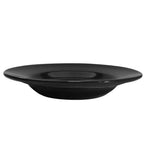 Thumbnail image #1 for CAC China Las Vegas LV-3-BLK Round Black Ceramic Soup Plate, 12 oz, 8-3/4 in, 2 in Deep Case of 2 Dozen