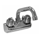 Thumbnail image #1 for Component Hardware Top-Line TLL15-4112-SE1Z Wall-Mount Commercial Faucet, 4" Centers, Ceramic Valves, 12" Swing Spout