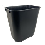 Thumbnail image #1 for Thunder Group PLWT007K Commercial Plastic Waste Basket, 7 Gallon, Black Case of 12