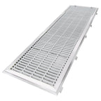 Thumbnail image #1 for IMC/Teddy SEC-ASFT12-26-PFG Anti-Spill Floor Trough, 312"W x 12"D x 6" Deep, Stainless Steel with Gray Fiberglass Grating