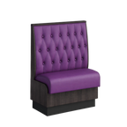 Thumbnail image #1 for ATSMFG ATS AT&S-ASD-KR42-BT GR6 Karender Deuce Booth, single, 30" long x 42" high, Sewn Button-tuft back, Upholstery and foam fitted over a