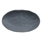 Thumbnail image #2 for G.E.T. Endure 15005083005 Oval Melamine Plate, Weathered Onyx, 10-1/4" x 6-1/10" x 1-3/5" Case of 24
