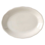 Thumbnail image #1 for Vertex China California CSC-13 Oval Vitrified China Platter, 11-5/8", Scalloped Edge 1 Dozen
