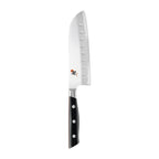 Thumbnail image #1 for Zwilling J.A. Henckels Miyabi 1019728 Santoku Knife, 5-1/2", Hollow Edge, FC61 Steel, POM Handle