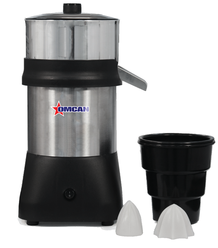 Product image #5 for Omcan USA Electric Countertop Manual-Feed Citrus Juice Extractor with 2 Crown Sizes, 1/4 HP