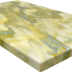 Thumbnail image #1 for ATSMFG ATS AT&S-ATR3060-Y/G MFG Rectangular Resin Table Top, 30 x 60 Inches, Two-Tone Yellow/Green, 2-Inch Drop Edge