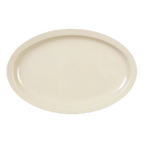 Thumbnail image #1 for Thunder Group Nustone NS512T Tan Melamine Oval Platter, 11-1/2" x 8", Narrow Rim Case of 3 Dozen