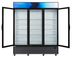 Thumbnail image #8 for KoolMore Three-Section Glass Door Merchandiser Refrigerator, 56 Cu. Ft., Bottom-Mount, Black