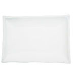 Thumbnail image #1 for CAC China Bamboo BAP-13 Porcelain Rectangular Platter, 11-1/4"L x 7-3/4"W x 1-1/2"H, Narrow Rim, Super White 1 Dozen