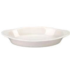 Thumbnail image #1 for Vertex China Vista WRO-12-V Welsh Rarebit & Gratin Dish, 12 oz, Oval, Eared, White China, Polished Foot Case of 2 Dozen