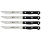 Thumbnail image #2 for Zwilling J.A. Henckels Twin® 1020569 4-Piece Gourmet Steak Knife Set, 5-Inch Half-Serrated High-Carbon Steel Blades