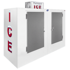 Thumbnail image #1 for Leer 3444301 Outdoor Ice Merchandiser, 100 cu. ft., Solid Doors, Bottom-Mounted Self-Contained Refrigeration