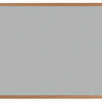 Thumbnail image #1 for AARCO Products OW3648206 Cork Bulletin Board, Wall-Mounted, 48"W x 36"H, Red Oak Frame, Oyster