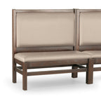 Thumbnail image #1 for JustChair Manufacturing JBSB-WT-UPL-48-GR1/COM Custom Banquette Booth, 48"H, Wood Frame, Padded Back and Seat
