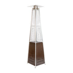 Thumbnail image #1 for Flash Furniture NAN-FSDC-02-BR-GG Portable Propane Patio Heater, 90 in H, Pyramid-Shaped, Electronic Ignition, 42,000 BTU, Brown