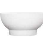 Thumbnail image #1 for Cal-Mil 22485-8-15 Footed Melamine Serving Bowl, 48 oz, White, 10-1/2" Diameter Case of 6
