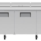 Thumbnail image #9 for True Mfg. - General Foodservice TPP-AT-119D-2-HC 119-1/4-Inch Pizza Prep Table, 3 Doors, 2 Drawers, Self-Contained R290, Poly Cutting Board