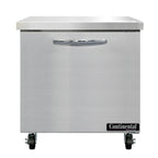 Thumbnail image #1 for Continental Refrigerator SW32N Worktop Refrigerator, 32" Wide, 1 Door, Stainless Steel Flat Top, ENERGY STAR