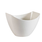 Thumbnail image #1 for CAC China Studio STU-B4 Porcelain Oval Salad Bowl, 10 oz, 4-1/4"L x 4"W x 3"H, Bone White Case of 3 Dozen