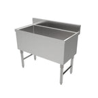 Thumbnail image #1 for ATSMFG MET MET-UBIB-1836 ATS MFG Underbar Ice Bin, 36"W x 18-1/2"D, 12" Deep, 4" Backsplash, Stainless Steel, Without Cold Plate