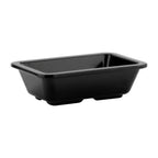 Thumbnail image #2 for G.E.T. ML-123-BK . . Rectangular Melamine Side Dish, Black, 4 oz, 3" x 4-3/4" Case of 12