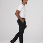 Thumbnail image #2 for Chef Works PEC04-BLK-60 Men's Black Chino Stretch Pants, Size 60