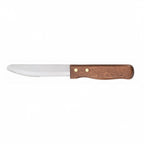 Thumbnail image #1 for Steelite International Walco, Utica WL660537 Jumbo Steak Knife, 10" Overall, 5" Stainless Steel Blade, Wood Handle, Stamped Pack of 1 Dozen