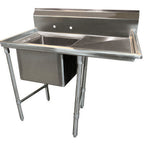 Thumbnail image #1 for Advance Tabco Regaline 9-61-18-36R 1-Compartment Stainless Steel Sink, Right-Hand Drainboard, 24" x 18" Bowl, 12" Deep, 8" Backsplash