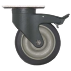 Thumbnail image #1 for Eagle Group PCPS5-250 Swivel Plate Caster, 5-Inch Polyurethane Wheel, 250 lb Capacity