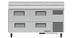 Thumbnail image #8 for True 67-Inch 2-Section Pizza Prep Table with 4 Drawers and Self-Contained Side-Mounted Refrigeration