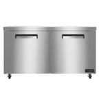 Thumbnail image #1 for Hoshizaki Valiance Series VUF60A Undercounter Freezer, Two-Section, 59-3/4"W, Solid Door, Side-Mounted Refrigeration