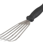 Thumbnail image #1 for JB Prince FKOfficium U137 Slotted Flexible Fish Turner, 6-1/2-Inch Stainless Steel Blade, Black Polyamide Handle