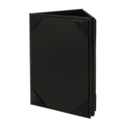 Thumbnail image #1 for Risch Deluxe TENT3SIDED 5X7 BLACK 3-Sided Hardback Table Tent, 5 x 7 Inch, Magnetic Hinge, Clear Sheet Protectors Case of 12