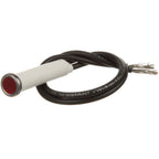 Thumbnail image #1 for AllPoints Foodservice Parts & Supplies 381185 Red Indicator Light, 5/16-Inch Flat Lens with Wire Leads