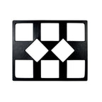 Thumbnail image #1 for G.E.T. Bugambilia T0B9-MOD Double Tile, 21-11/16" x 26-1/2", Cast Aluminum with Resin Coating, 8 Square Openings