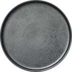 Thumbnail image #1 for International Tableware Alloy™ AL-16-CS Round Stoneware Wall Plate, 9-7/8", Carbon Black Reactive Glaze 1 Dozen