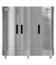 Thumbnail image #6 for KoolMore 81-Inch Three-Section Reach-In Refrigerator, 72 Cu. Ft., Bottom-Mount, Stainless Steel
