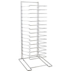 Thumbnail image #1 for AllPoints Foodservice Parts & Supplies 85539 15-Shelf Countertop Pizza Pan Rack, 27-1/2" H, Chrome-Plated Steel