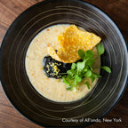 Thumbnail image #2 for Korin Inc BWL-188 Footed Black China Bowl, 48 oz., 9-3/4" Diameter, Asymmetrical Stitch Pattern
