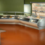 Thumbnail image #2 for GTI Designs Prestige PBM-105 Heated Bain Marie Display Case, 41"W, Curved Front Glass, Sliding Rear Doors, GN 1/1 & GN 1/3 Pan Capacity