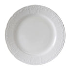 Thumbnail image #1 for Tuxton China Chicago CHA-096 9-3/4" Round Wide-Rim Porcelain Plate, Embossed Case of 2 Dozen