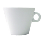 Thumbnail image #1 for International Tableware Bristol BL-1 Tall 9 oz Porcelain Coffee Cup with Handle, Bright White Case of 2 Dozen