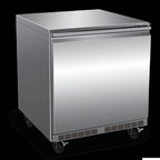 Thumbnail image #5 for Serv-Ware UCF-26-HC 6.5 Cu. Ft. Undercounter Freezer, Stainless Steel, Solid Door, Digital Control, 115V